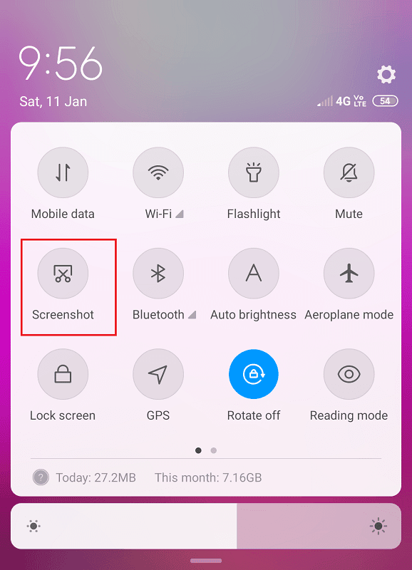 Tomar capturas de pantalla
