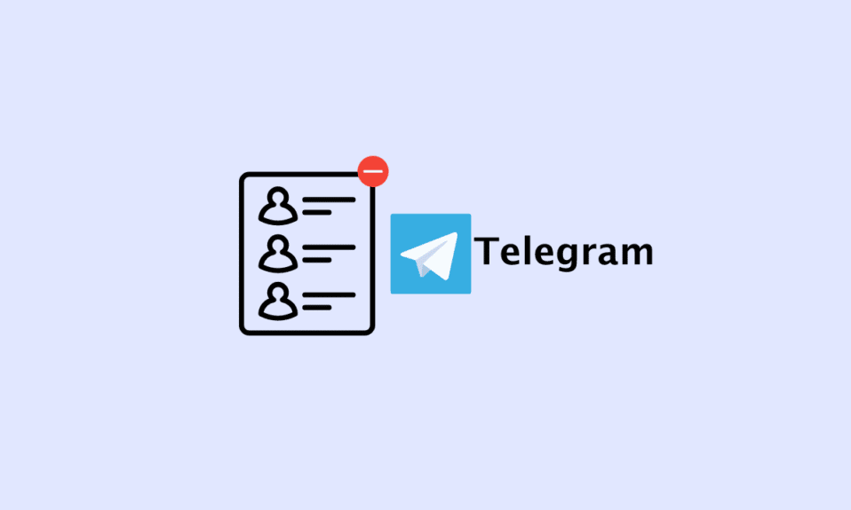 Cómo eliminar contactos en Telegram