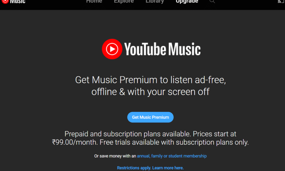 YouTube Music para presentar podcasts
