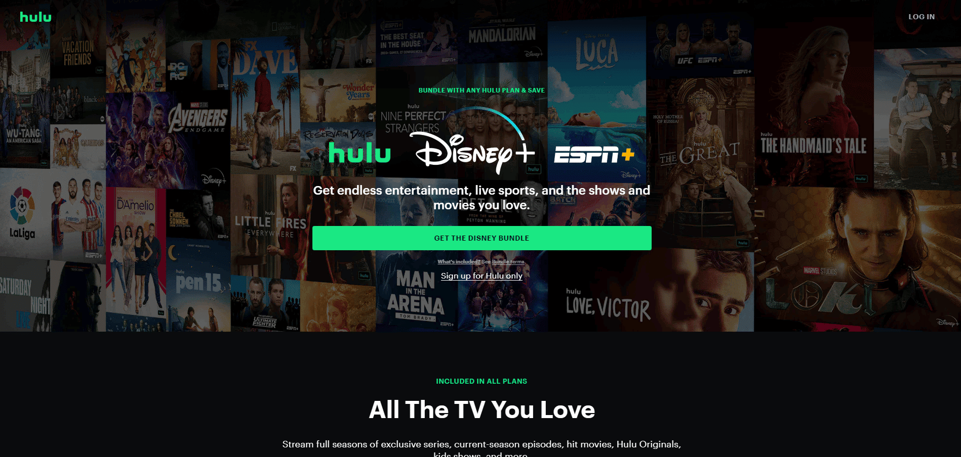 Ve a la aplicación Hulu.  Arreglar la pantalla negra de Hulu con problema de audio