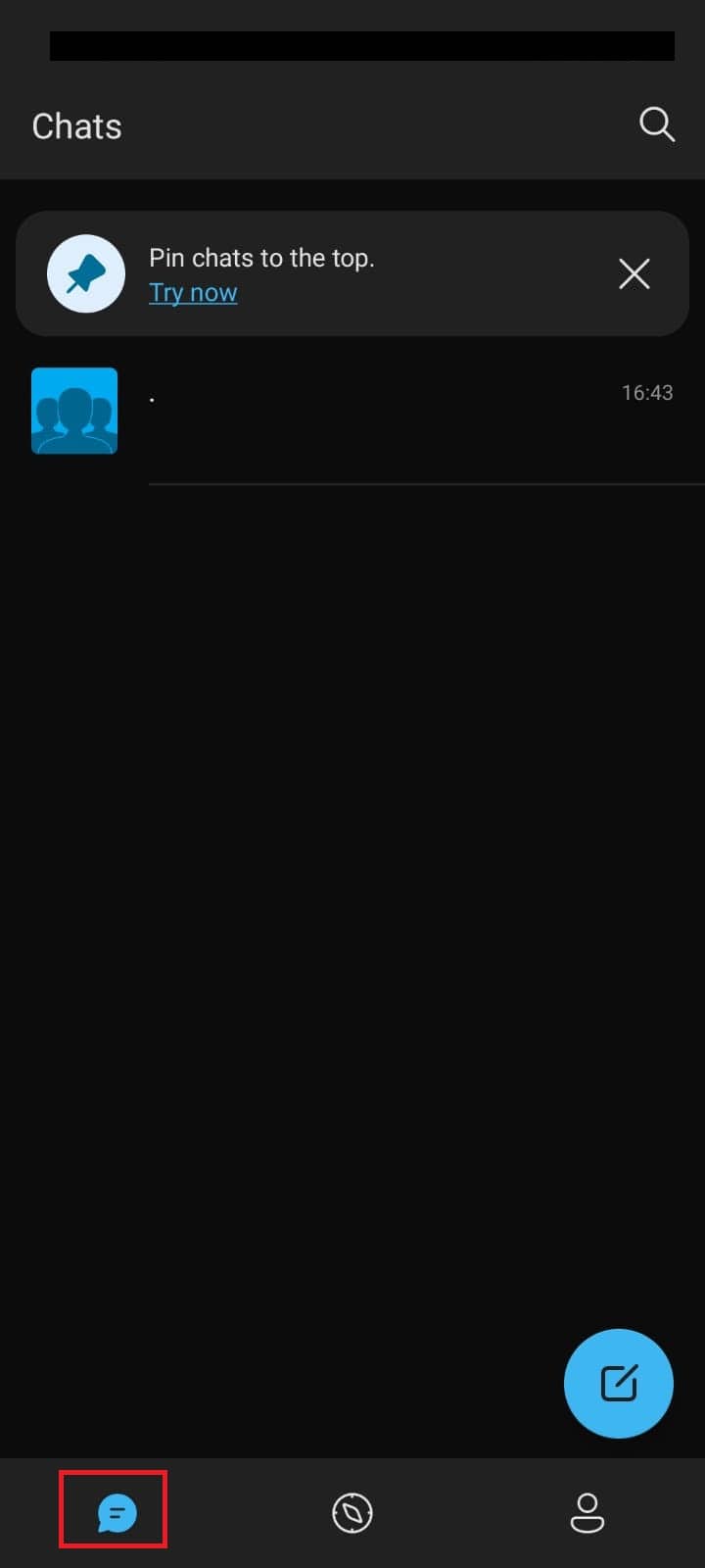 ir al icono de chat