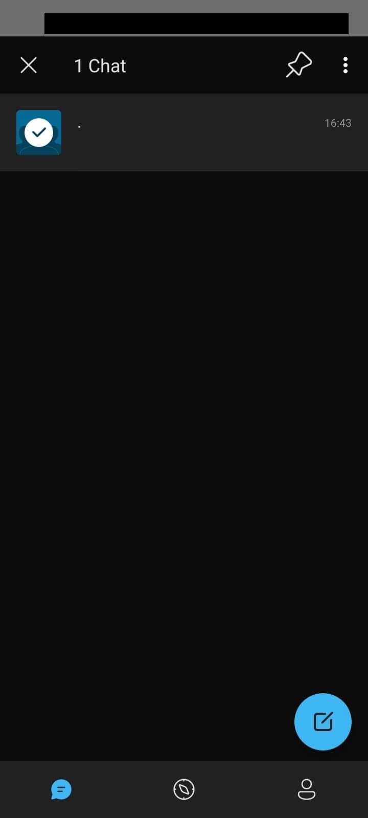 Toca y mantén presionado el chat