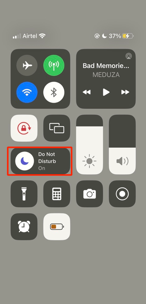 deshabilitar no molestar.  16 formas de solucionar el problema del iPhone que no suena