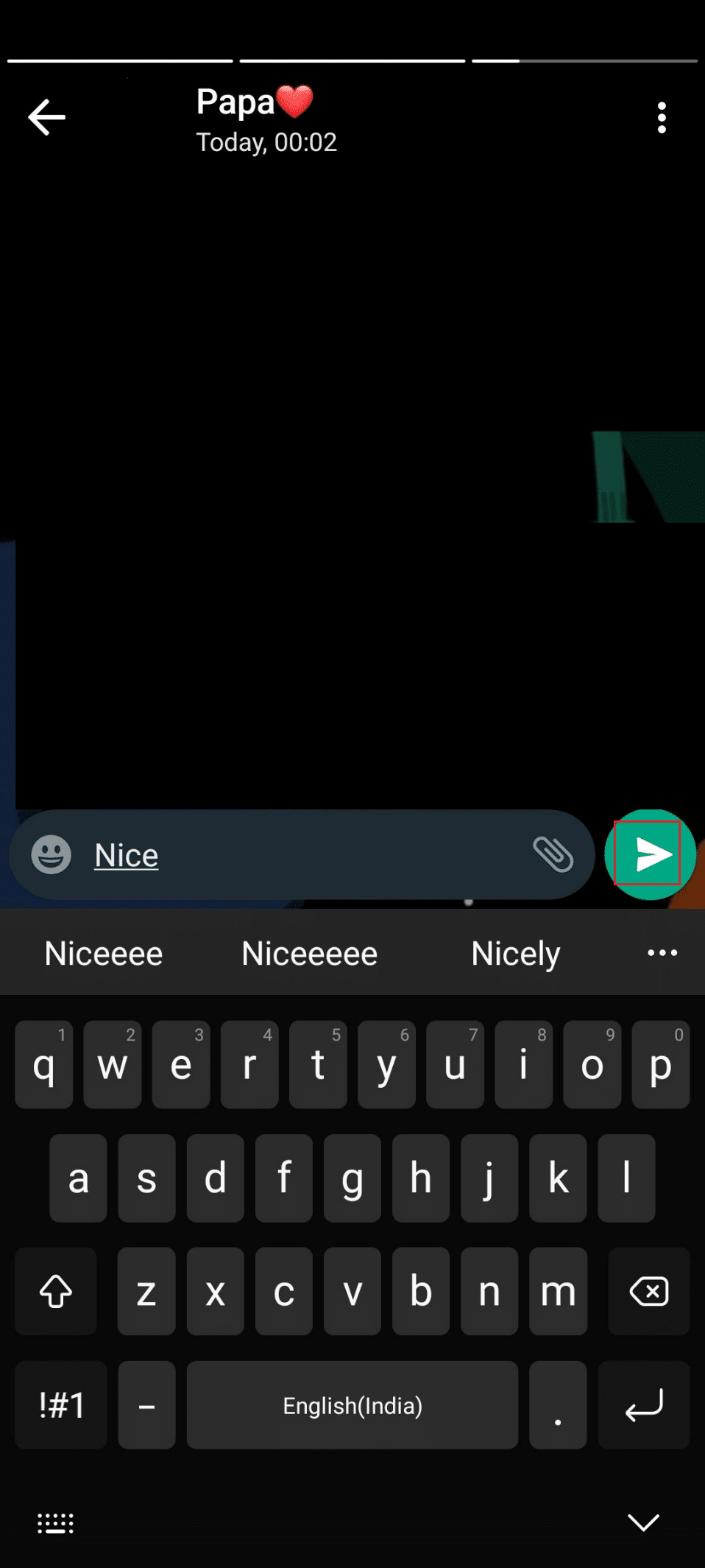 icono de flecha | Cómo publicar un estado de audio de WhatsApp