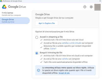 Tipo de copia de seguridad Google Drive