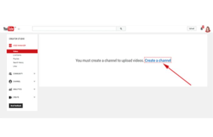 2 paso Después de hacer clic en Crear canal, sigue los pasos para completar el proceso.