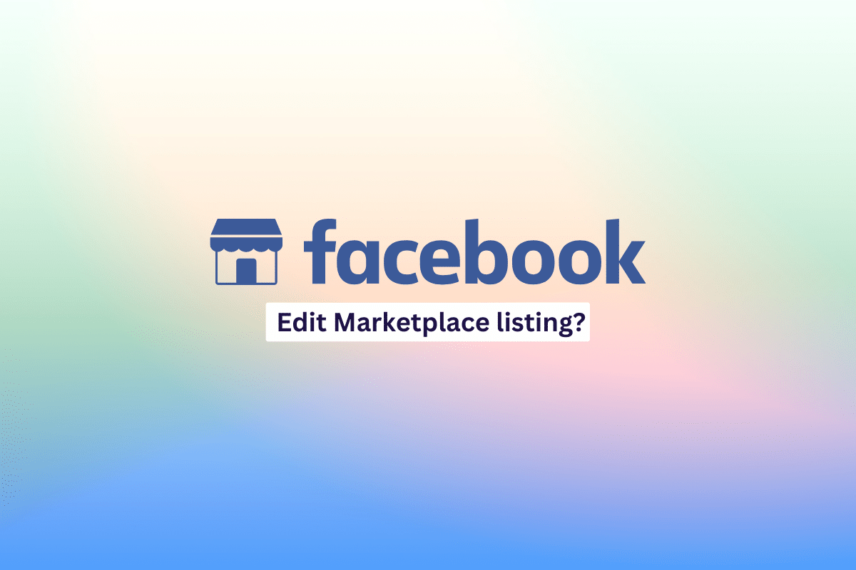 ¿Cómo se puede editar una lista de Facebook Marketplace?