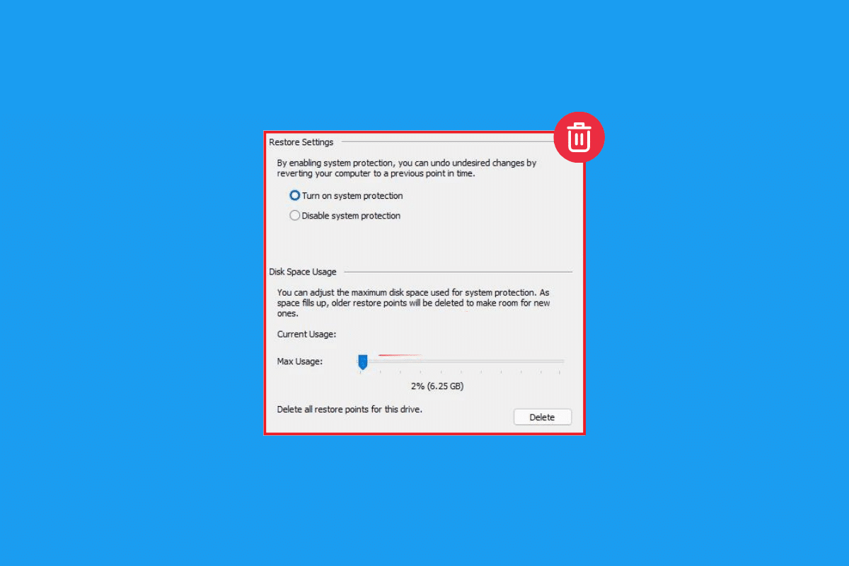 Cómo eliminar el punto de restauración en Windows 11