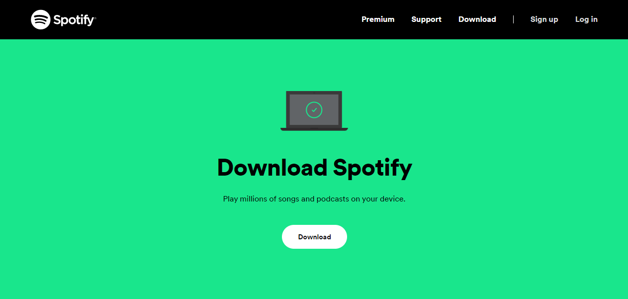 Abra el navegador web y vaya a la página Descargar Spotify. Cómo reparar el error de conexión de Spotify Code 4 en Windows 10