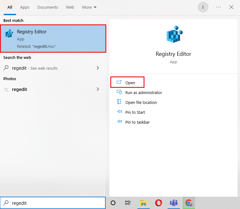 Abrir el Editor del Registro