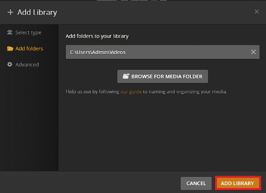 Haga clic en la opción Agregar biblioteca. Cómo transmitir Disney Plus en Discord
