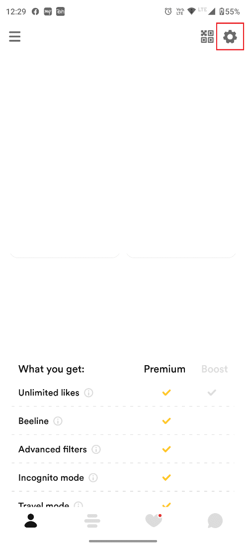 toque el ícono de Configuración
