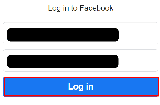 Ingrese sus credenciales de inicio de sesión y haga clic en Iniciar sesión |  ¿Se eliminan las cuentas de Facebook deshabilitadas?