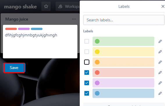 Haga clic en Guardar.  Cómo agregar una lista en Trello
