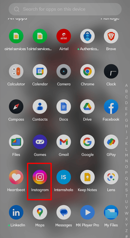 Abra la aplicación de Instagram en su teléfono inteligente Android o iPhone.