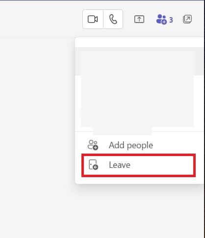 Seleccione Salir |  ¿Puedes dejar un chat grupal en Teams sin que nadie lo sepa?