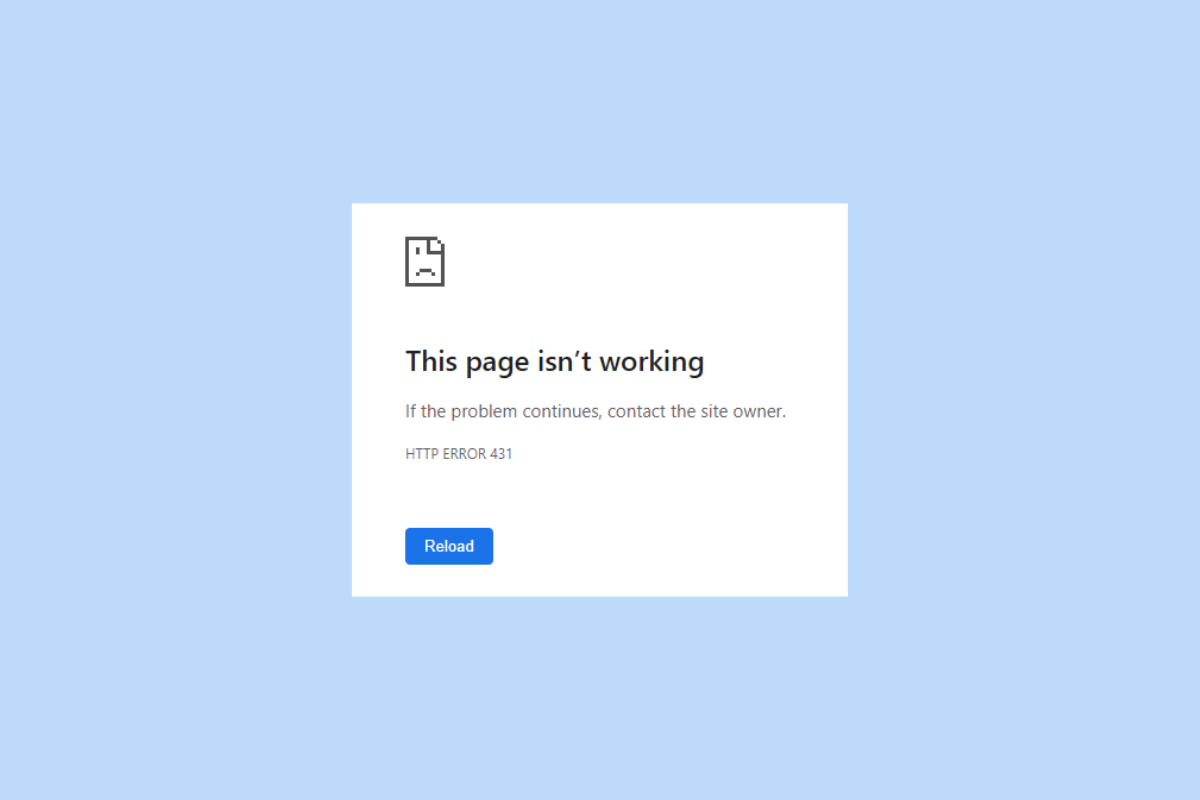 Solucione el error HTTP 431 en Google Chrome