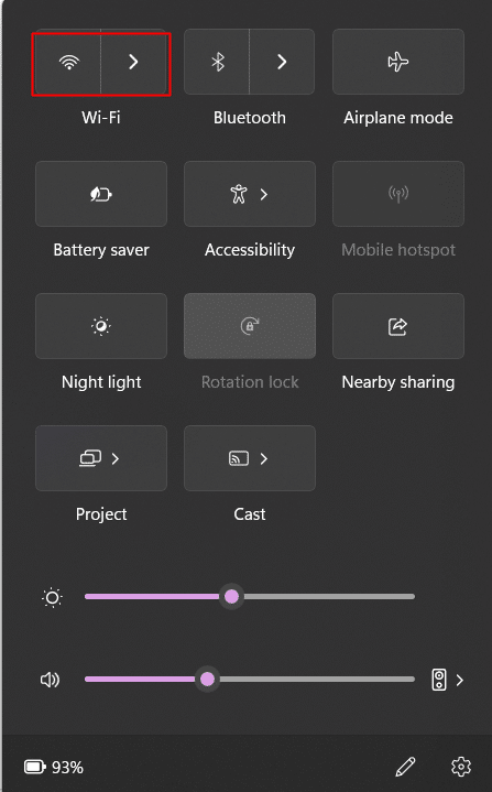 Deshabilitar Wi-Fi desde el centro de control de Windows