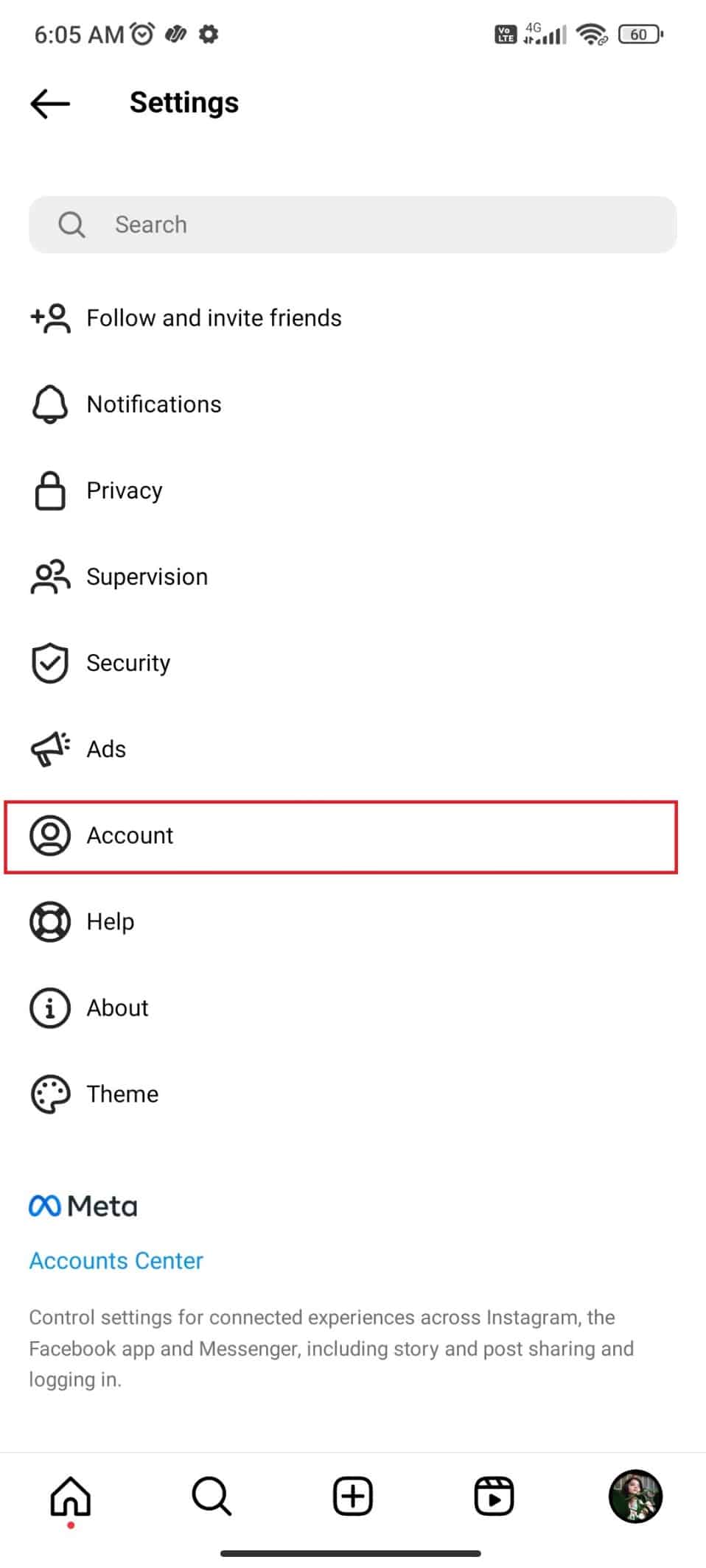 toca Cuenta. Cómo eliminar la falta de lineamientos de la comunidad en Instagram