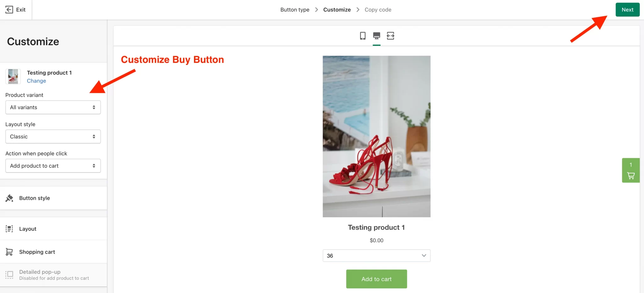 Personaliza el botón Comprar de Shopify
