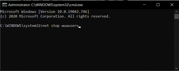 parada neta wuauserv |  La actualización de Windows falló con el error 0x80242016