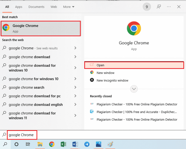 Inicie Google Chrome 