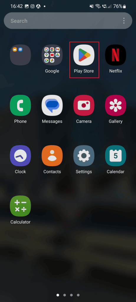 Toque en Play Store