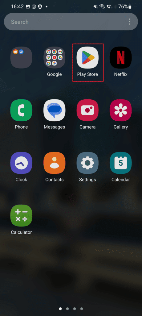 Toque en Play Store.  Arreglar el lienzo de Spotify que no se muestra