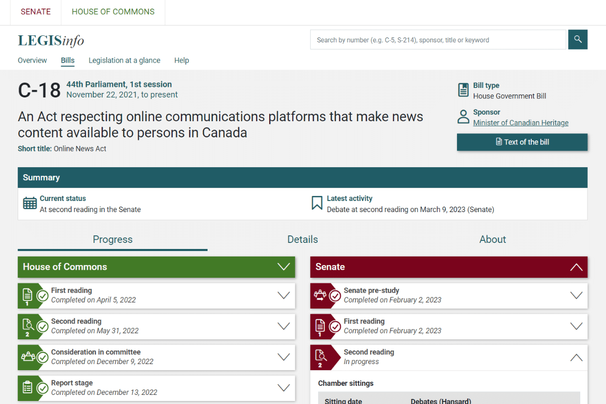 Meta podría terminar con el acceso a las noticias para los canadienses si la Ley de noticias en línea se convierte en ley