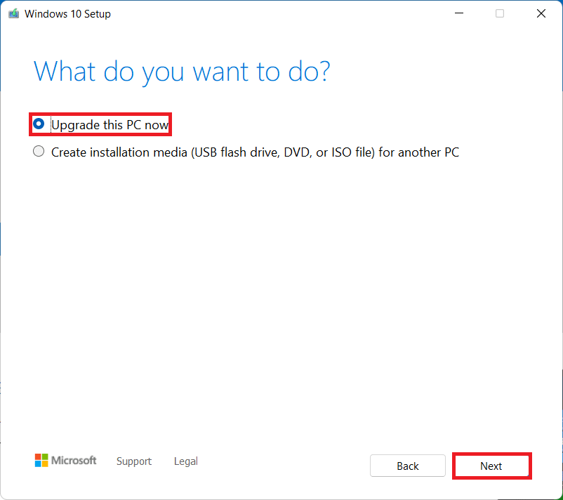 Configuración de Windows 10. 
