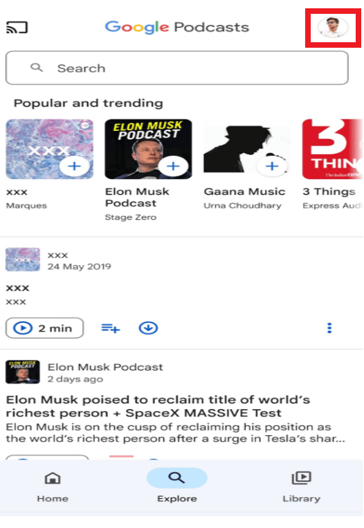 G Podcasts: icono de perfil | ¿Puedo eliminar Google Podcasts en mi teléfono?