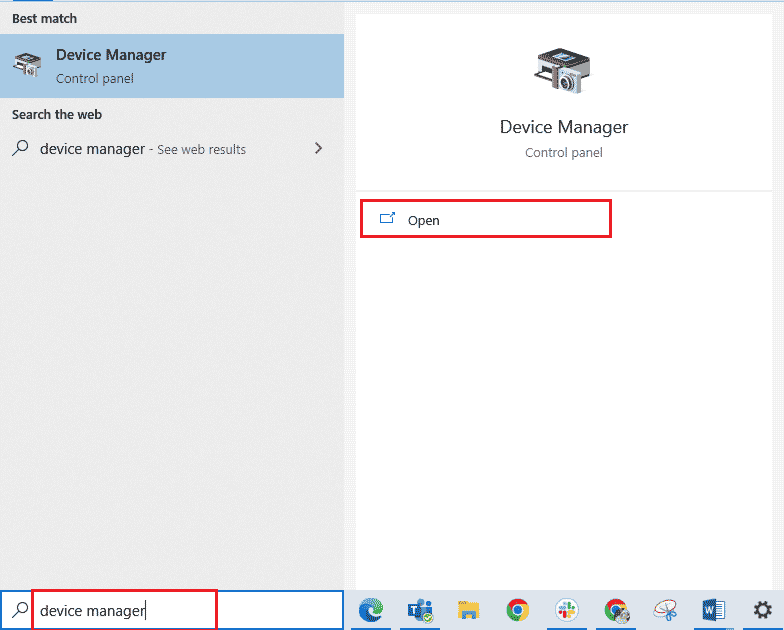 abrir administrador de dispositivos