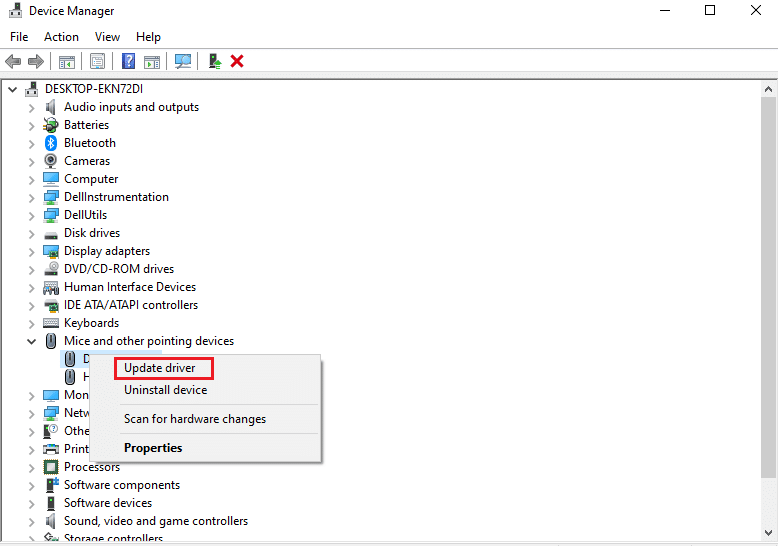 haga clic en Actualizar controlador