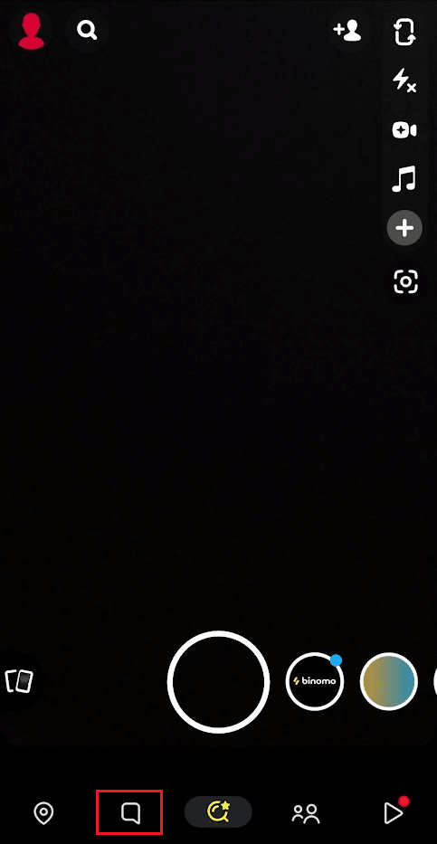 Toque la pestaña Chat en el panel inferior