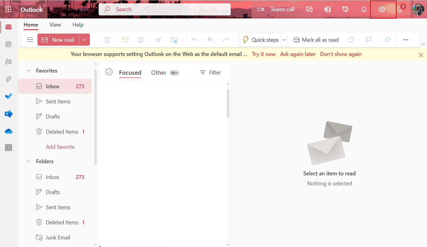 Haga clic en el icono de la rueda dentada