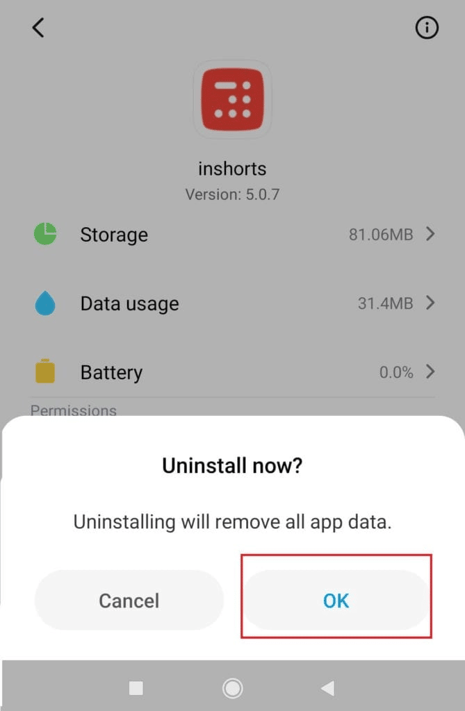Desinstalar aplicaciones