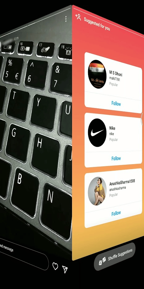 toque y mantenga presionada la historia anterior y deslícela hasta la mitad sin levantar los dedos de la pantalla para ver la siguiente historia deseada | Cómo ver las historias de Instagram sin que nadie lo sepa