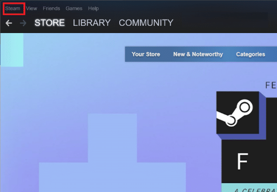 Haz clic en Vapor.  8 formas de arreglar los botones de Steam Store que no funcionan