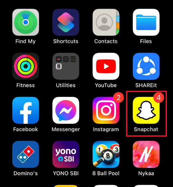 Abra Snapchat y apunte su cámara a un Snapcode