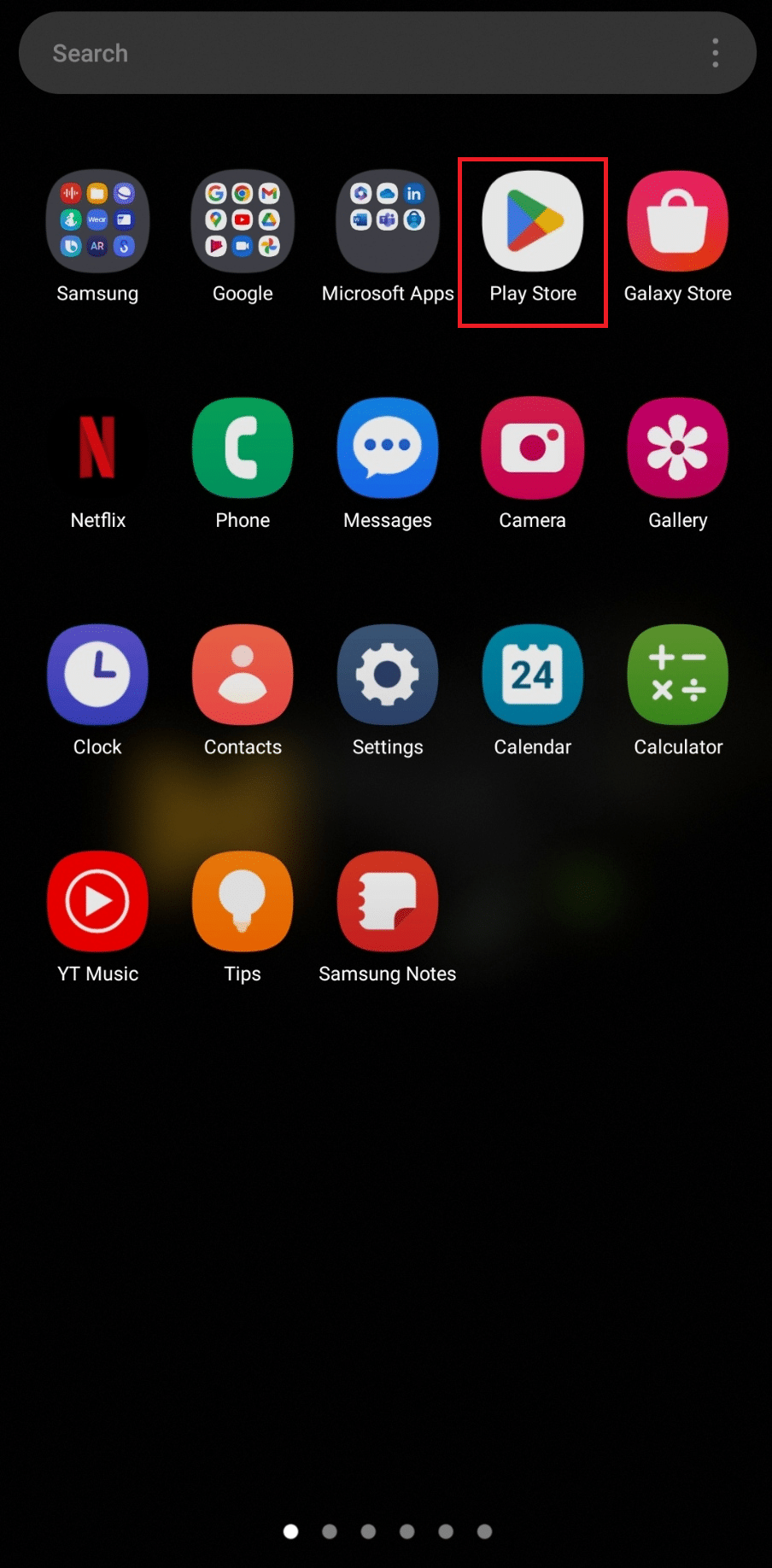 Google Play Store en el menú de la aplicación del teléfono Android. Arreglar los contactos de Facebook Messenger que no se muestran