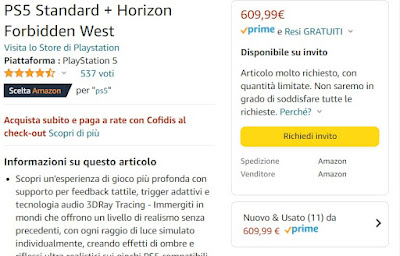 Invitación de Amazon PS5 Invitación de PS5