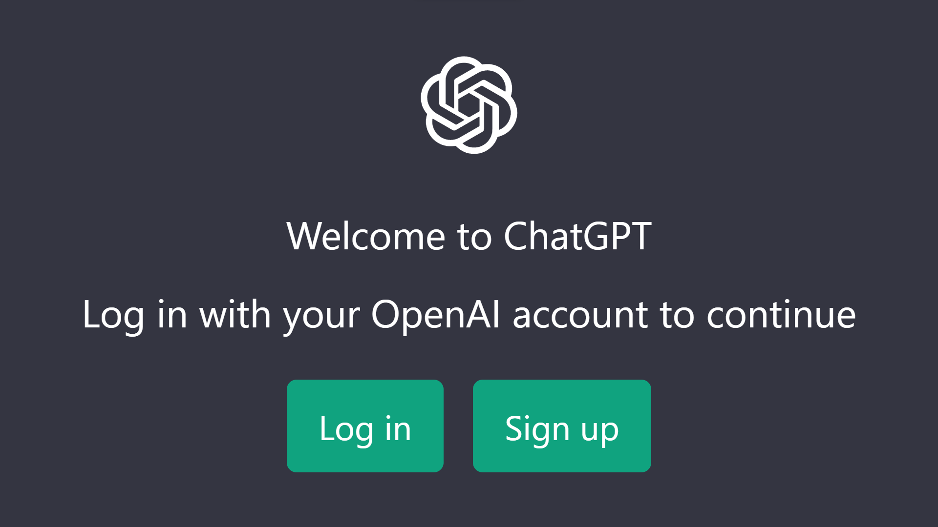 Inicie sesión con su cuenta de OpenAI o regístrese para obtener una nueva.