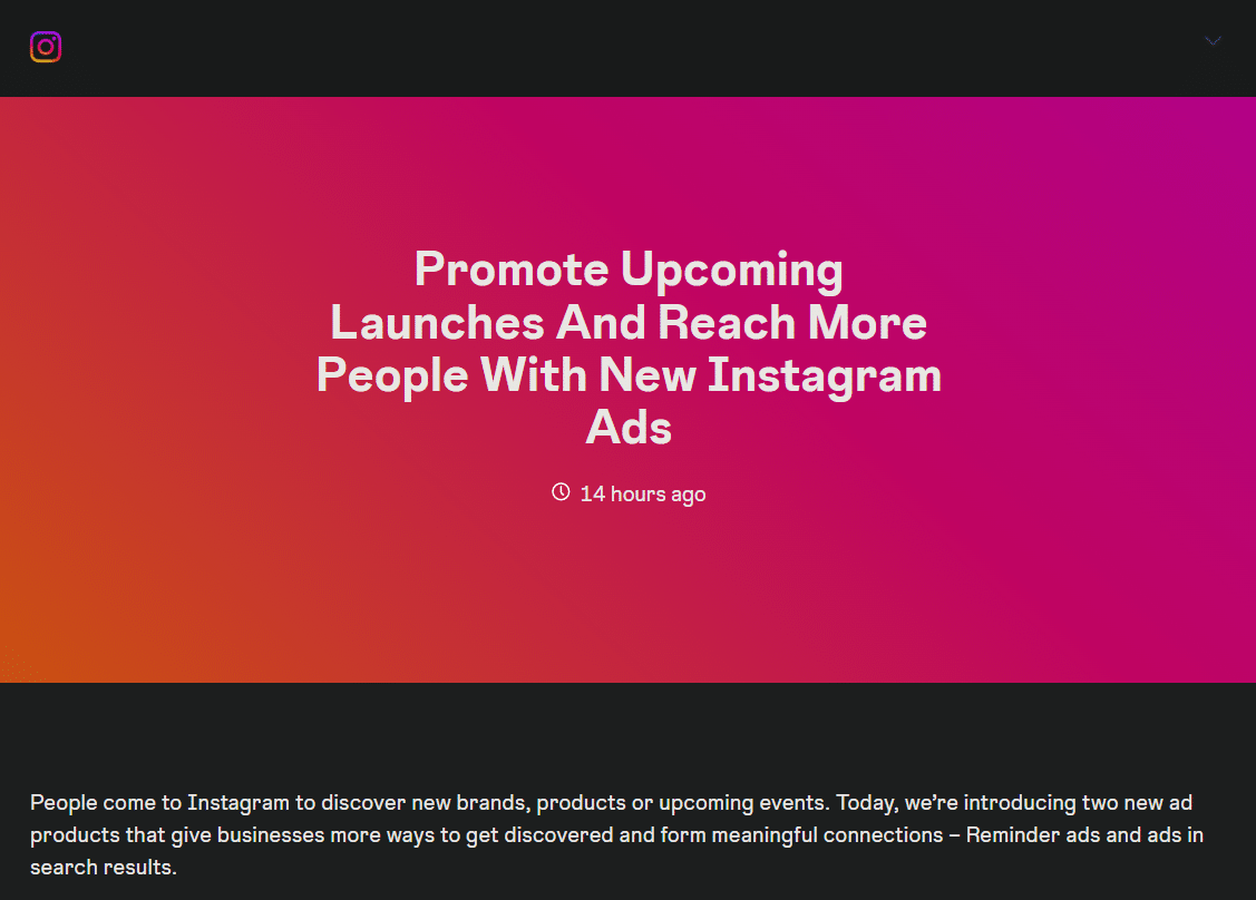 Instagram introduce anuncios en los resultados de búsqueda