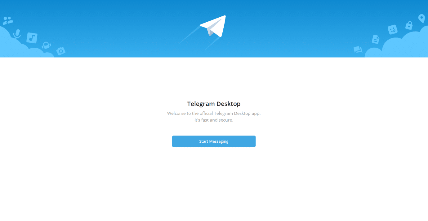 abrir la aplicación de escritorio Telegram