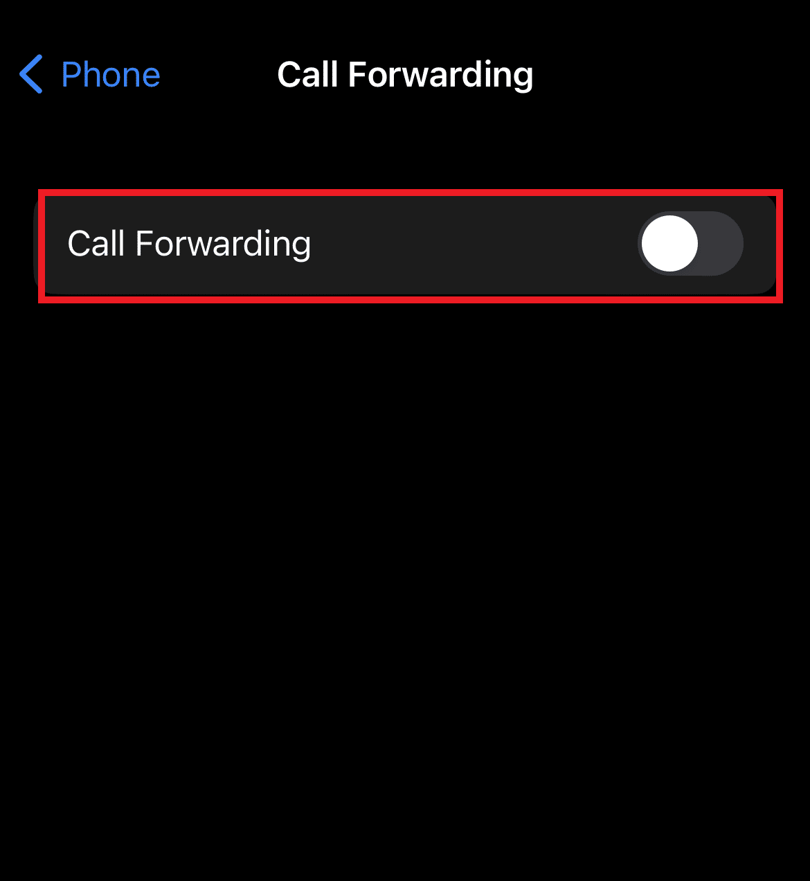 Desactivar el desvío de llamadas