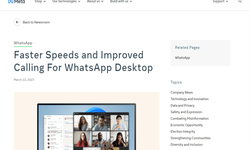 WhatsApp Desktop presenta velocidades más rápidas y llamadas mejoradas