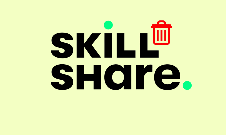 Cómo eliminar una cuenta de Skillshare