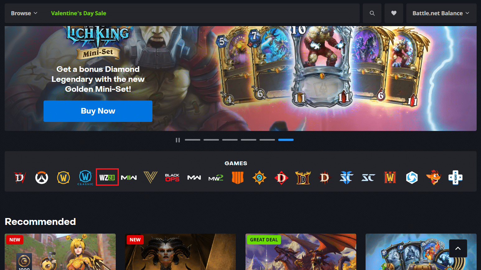   Selecciona COD Warzone.  Arreglar el buzo de código de error de Call of Duty Warzone 2