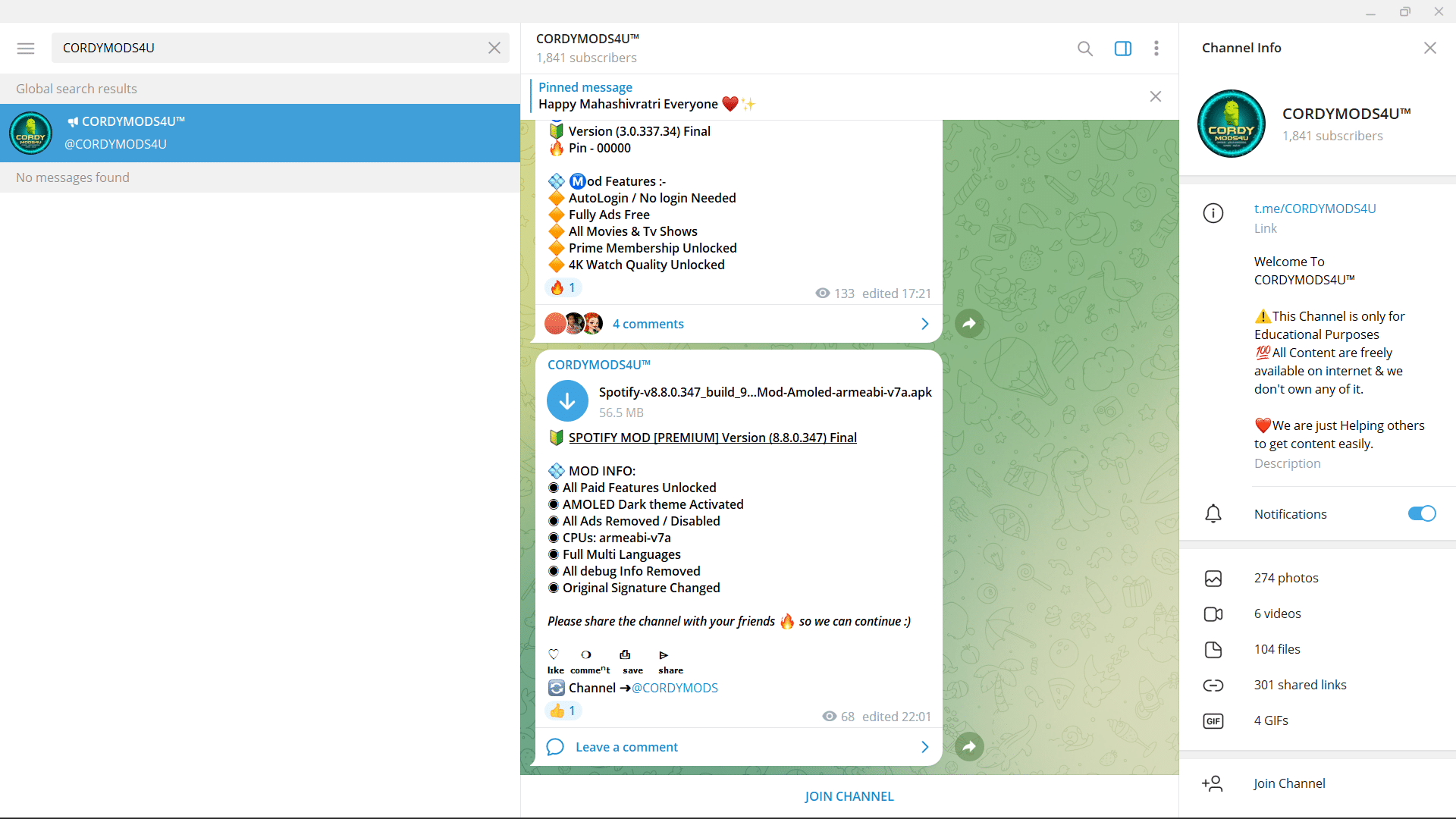 11 mejores canales de Telegram para Mod APK Recurso Wordpress