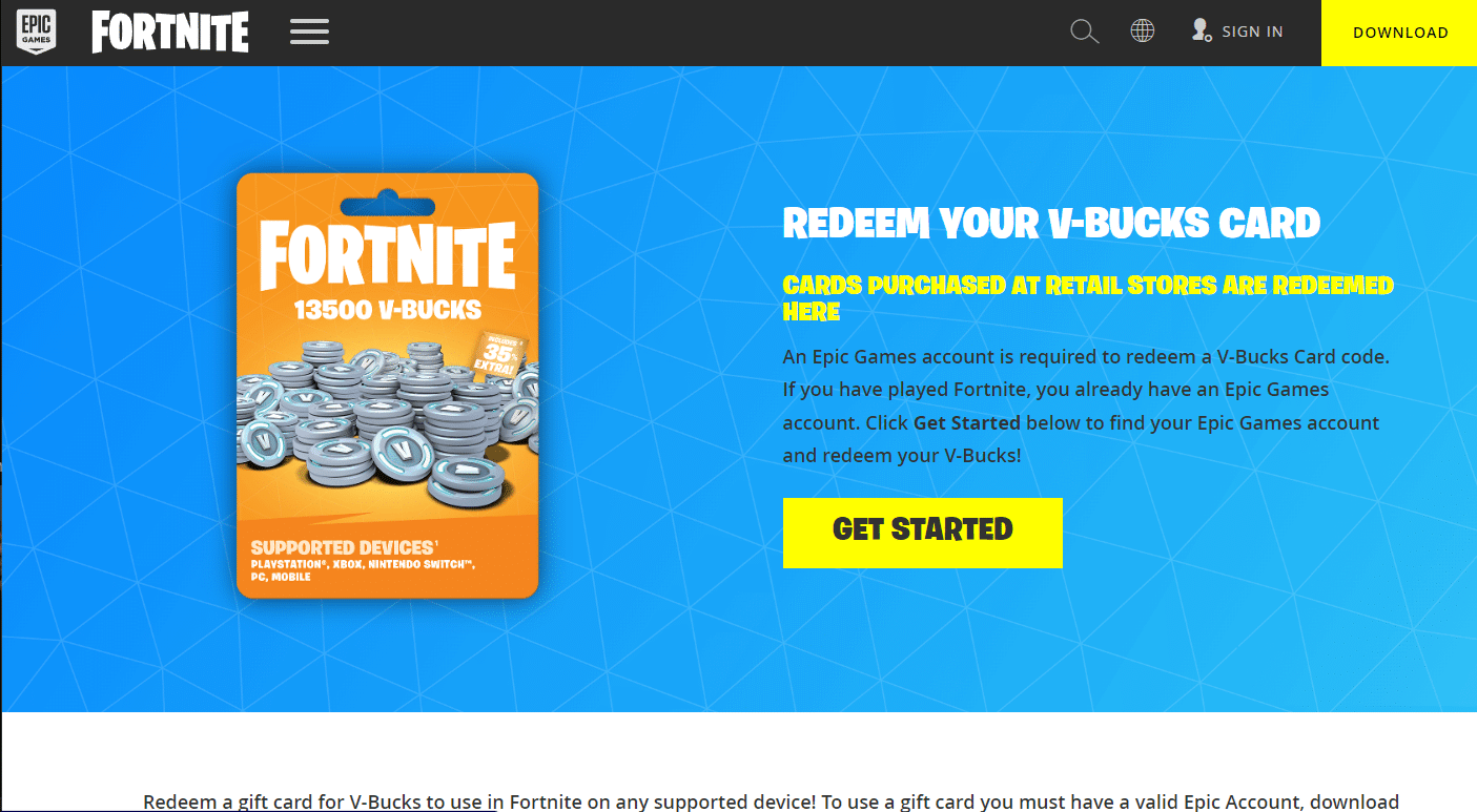 Monedas V de Fortnite